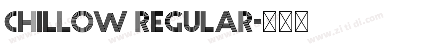 chillow regular字体转换